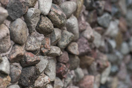 Stone wall macro selective focusの写真素材