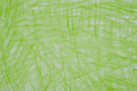 green color crayon on paper background textureの写真素材