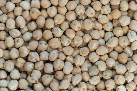 raw dried chickpea healhty food backgroundの写真素材