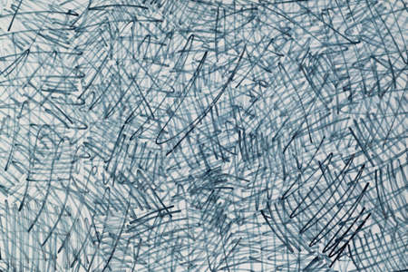 gray color marker doodles texture on white backgroundの写真素材
