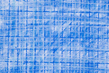 abstract checkered blue crayon background textureの写真素材