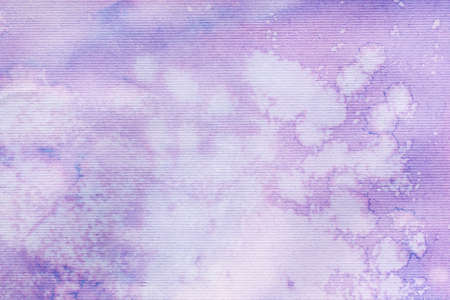 violet color watercolor painted background textureの写真素材
