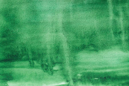 green painted on paper watercolor background textureの写真素材