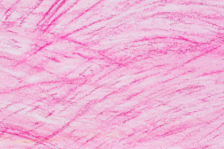 pink color crayon doodles background textureの写真素材