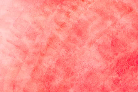 red painted watercolor background textureの写真素材
