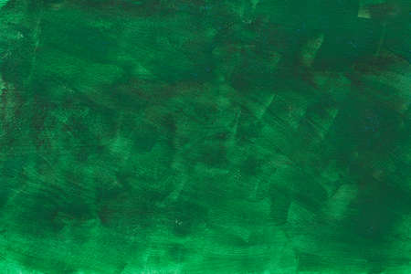 green color painted acrylic background textureの写真素材