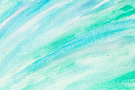 white, blue, turquoise colors painted paper background textureの写真素材