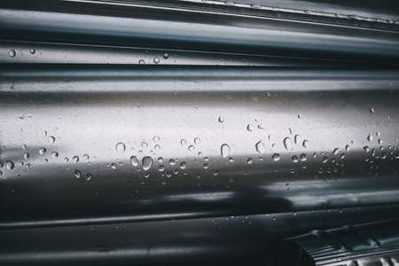 The New Rain Water Draining Metal Downpipe.