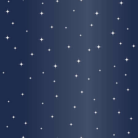 Vector Abstract Sparkling Sky in Navy Blue seamless pattern background. Perfect for fabric, wallpaper and web design projects.のイラスト素材