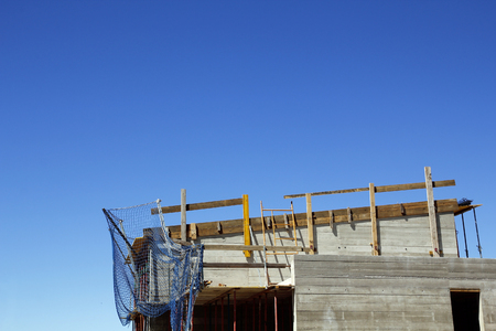 Construction site of a residential houseの写真素材