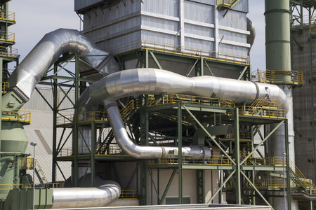 Industrial facilities in a modern factoryの写真素材