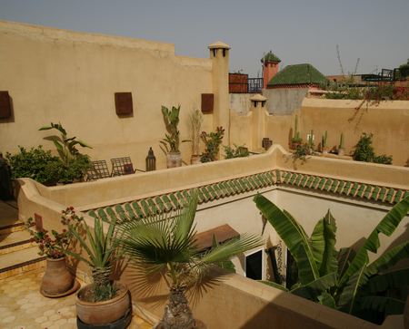 Comfortable Riad in Marrakech, Moroccoの写真素材