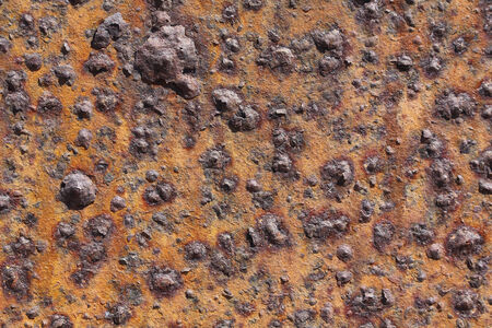 Old corroded iron, full of oxideの写真素材