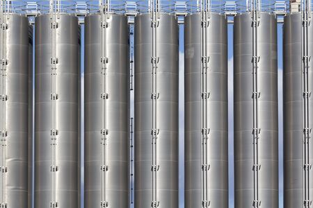 Industrial silos in the chemical industryの写真素材