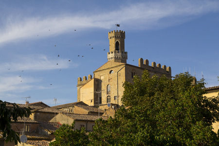 City view of Volterra, in the Tuscany, Italyのeditorial素材