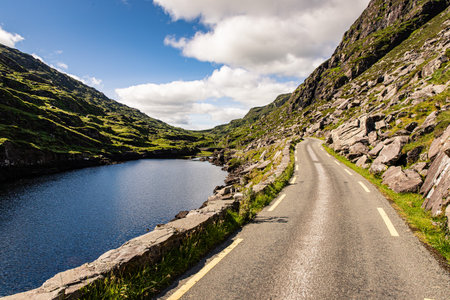 Stunning Landscapes at Gap of Dunloe, Killarney, Kerry, Irelandの写真素材