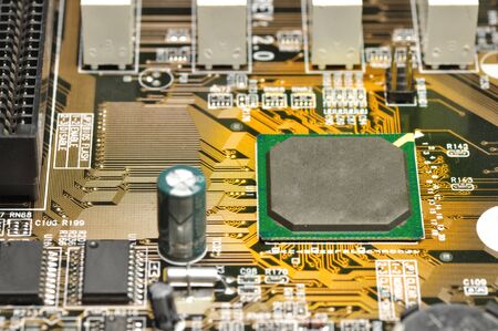 Electronic circuit board with processor 