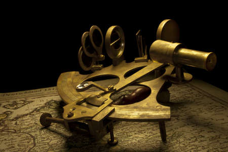 nautical sextant still life