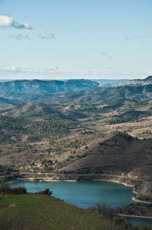 landscape of a lakeの写真素材