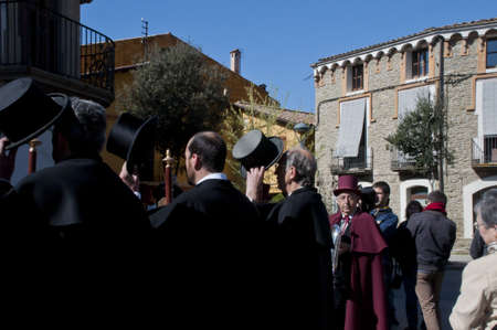 caramelles participants on Easter Sunday in Sant Julia de Vilatorrada, Spain