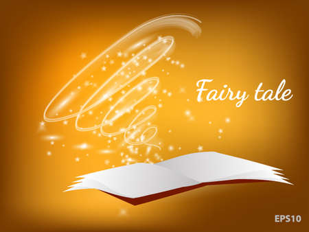 Magic waves from the book of fairy tales vector illustration.のイラスト素材