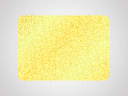 Vector illustration. Golden glitter effect. Rectangle sticker.のイラスト素材