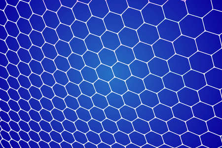 Honeycomb blue background. Vector illustration.