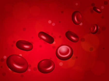 Red blood cells. Vector illustrationのイラスト素材