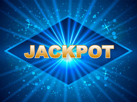 Vector illustration. Jackpot in a rhombus.のイラスト素材