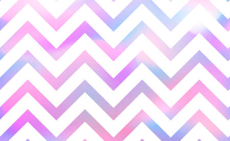 Zigzag watercolor seamless pattern. Vector illustration