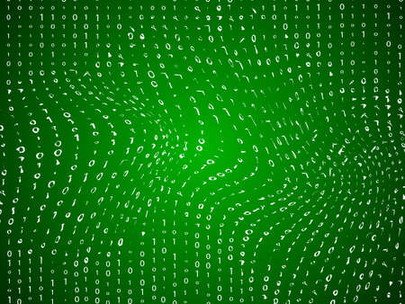 Matrix swirl  background. Vector illustration for posterのイラスト素材
