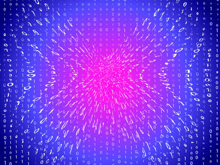 Matrix swirl pink background. Vector illustrationのイラスト素材