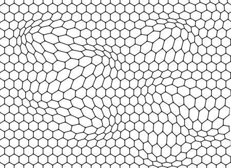 Honeycomb black background. Vector illustration.