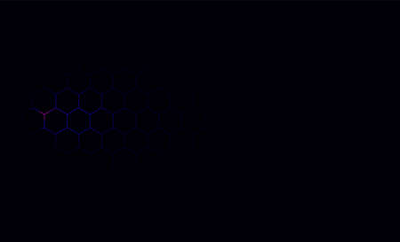 Honeycomb shiny  blue background. Vector stock illustration for poster or banner