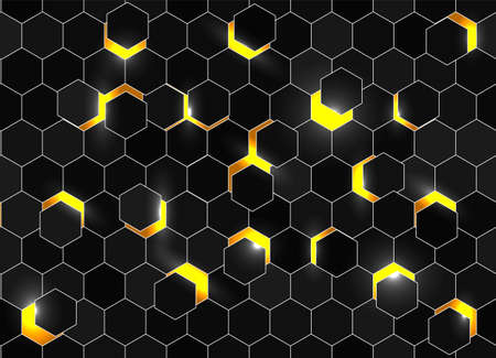 Honeycomb shiny background. Vector stock illustration for poster or banner