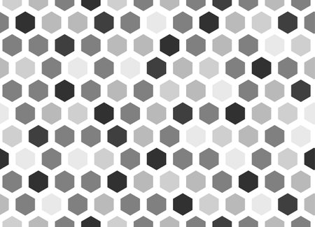 Honeycomb gray seamless background. Vector stock illustration for posterのイラスト素材