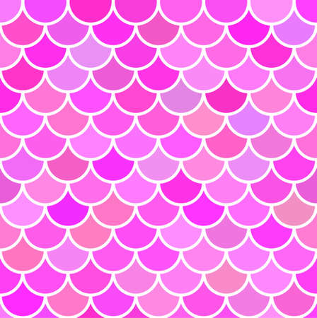 Mermaid scale. Pink background. Seamless pattern. Vector stock illustration for poster or bannerのイラスト素材