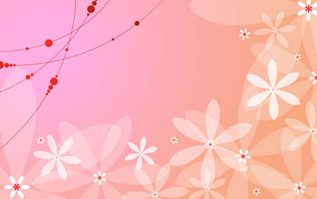  pink floral backgroundのイラスト素材