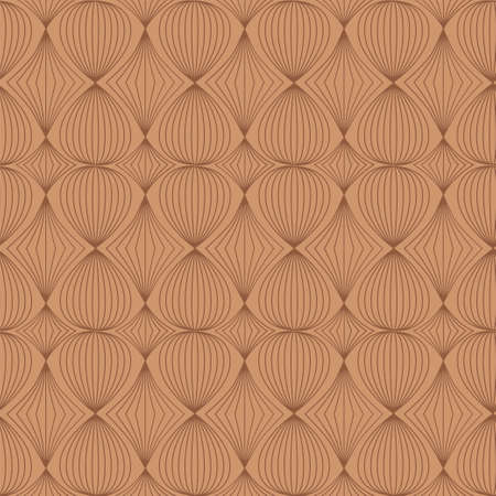 Seamless pattern of lines style in coffee tonesのイラスト素材