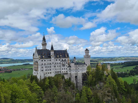 Schloss Neuschwanstein in Bavaria, Germanyの写真素材