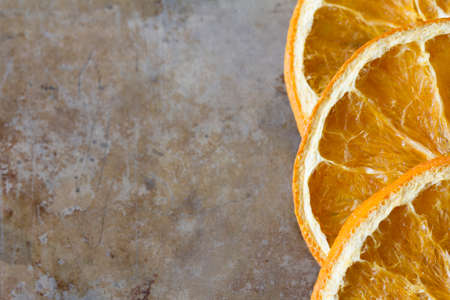 Dried Oranges on a Tray