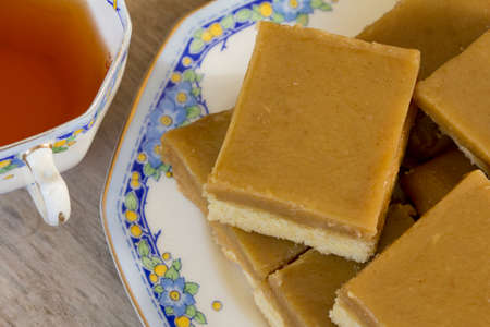 Ginger Slice with Teaの写真素材