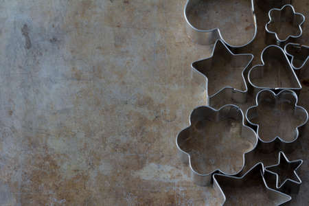 Cookie Cutter Shapes from Aboveの写真素材