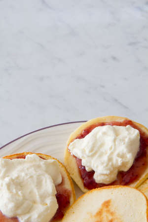 Piklets on Plate with Copy Spaceの写真素材