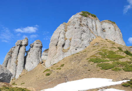 Mountain landscape in springの写真素材