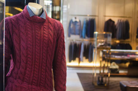 A luxury store with mens clothing.の写真素材