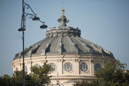 Romanian Athenaeum - detailの写真素材