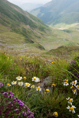 Mountain landscape in Romaniaの写真素材