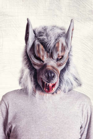 wolf maskの写真素材
