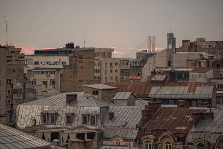 Bucharest - rooftop viewの写真素材